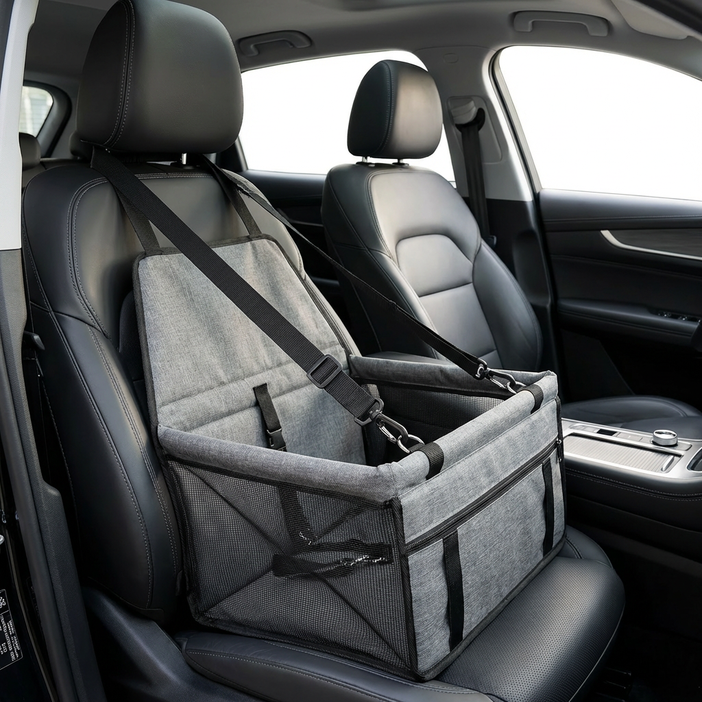 Pawrix™ TravelNest – Foldable Pet Car Seat & Carrier
