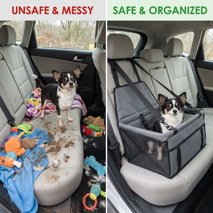 Pawrix™ TravelNest – Foldable Pet Car Seat & Carrier